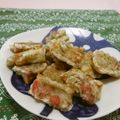 赤い電話's cooksnap of when they made 梅干し入り♪ちくわの磯辺揚げ.