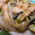 うっううー's cooksnap of when they made 節約♪鶏胸肉のなす味噌炒め.
