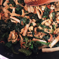 ♪kanapon♪'s cooksnap of when they made 青菜＆竹輪＆油揚げの胡麻和え.