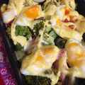 ひこにゃん＊'s cooksnap of when they made 簡単ブロッコリーとゆで卵のマヨネーズ焼き.