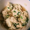 ピチョパン屋さん's cooksnap of when they made 鶏団子とごぼうと舞茸のお吸い物.