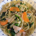 くーこん's cooksnap of when they made とっても簡単☆和風 スープパスタ.