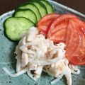 カワカリ☆'s cooksnap of when they made 鶏ハムと大根の梅肉マヨネーズサラダ★.
