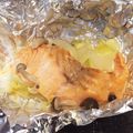 Kayudamaya's cooksnap of when they made 鮭とチーズのホイル焼き.