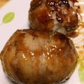 nachi61's cooksnap of when they made 超簡単♪豚しゃぶしゃぶ肉巻きおにぎり.