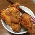 Ch1wa's cooksnap of when they made フライパンで簡単唐揚げ♡.