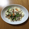honokaokan's cooksnap of when they made 子供向け☆挽き肉と豆腐とわかめのあんかけ.