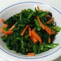 クック5EP8VY☆'s cooksnap of when they made ほうれん草のおひたし♪梅干し梅肉鰹節あえ.