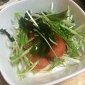 ななえ先生's cooksnap of when they made わかめと水菜とトマトのサラダ.