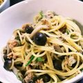 とみぃ◎'s cooksnap of when they made きのことシーチキンのバター醤油パスタ♪.