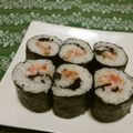 赤い電話's cooksnap of when they made おにぎりより簡単かも。のりまきで可愛く。.