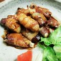 momoco's cooksnap of when they made ナスの豚肉巻き〜.