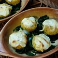 ひぃふぅまま's cooksnap of when they made カレープチボールとほうれん草のチーズ焼き.