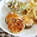 簡単手抜きママ's cooksnap of when they made しいたけつくねバーグ.