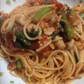 am05's cooksnap of when they made 豚肉と菜の花のトマトソースパスタ.