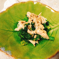 saki227's cooksnap of when they made ♥からし菜と鶏ささみの中華ごまあえ♥.