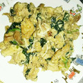 せいママっぴ's cooksnap of when they made 小松菜と豚肉の卵とじ炒め.