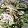 かぴーな's cooksnap of when they made ゆで鶏ときゅうりの中華和え.