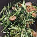 mntiyu's cooksnap of when they made ＊水菜とウィンナーのカレー胡麻炒め＊.