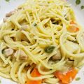 riea1130's cooksnap of when they made 超簡単リメイク♪シチューでパスタ♡.