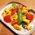 すぅじぃ～'s cooksnap of when they made スナップエンドウ☆トマトの玉子炒め.