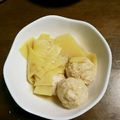 みみりん♪♪'s cooksnap of when they made 便秘にも！鶏団子とたけのこの煮物.