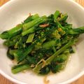 森おさん's cooksnap of when they made 菜の花炒めもの♪菜の花おひたし♪干し海老.