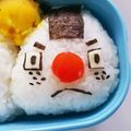 あさここなっつ's cooksnap of when they made 妖怪ウォッチ＊おにぎり侍のキャラ弁.