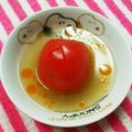 るらちゃん's cooksnap of when they made ラー油で丸々トマトのピリ辛★ミソスープ.