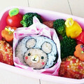 jnhyhori03's cooksnap of when they made 運動会・行楽くまさんの海苔巻き　キャラ弁.