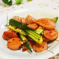 旦那は皿洗い's cooksnap of when they made お弁当に！オクラと魚肉のラー油炒め.