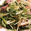 millegina's cooksnap of when they made 鰹のタタキと水菜のガーリックマヨポン.