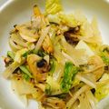 雨澤宙's cooksnap of when they made あさりと春きゃべつのレモンバター炒め♡.