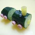 フナ子ママ's cooksnap of when they made キャラ弁！きゅうりの汽車ポッポ♪.