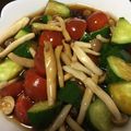 まゆへぃ's cooksnap of when they made しめじ・きゅうりのピリカラ漬？.