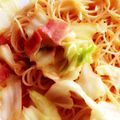 ほのさん。's cooksnap of when they made キャベツベーコン醤油パスタ.
