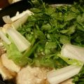 あん１８５１'s cooksnap of when they made せりと鶏団子の鍋.