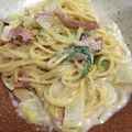 Mダッシュ☆'s cooksnap of when they made 白菜とベーコンのクリーミィ♡パスタ♫.