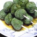 nosso's cooksnap of when they made おから de 簡単おやつ♪緑のみたらし餅.