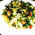 ＊ここまる＊'s cooksnap of when they made ありあわせ簡単和風スパゲティ.