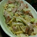 しししむむむ's cooksnap of when they made 水戻しスパゲティ★キャベツクリームスパ.