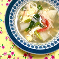 ふたごゆき's cooksnap of when they made かぶと卵とカニカマのスープ.