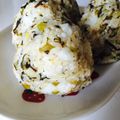 lovehanna's cooksnap of when they made ☺塩昆布と野沢菜とおかかのおにぎり.