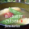 もりあん農園's cooksnap of when they made スナップエンドウとトマトのお味噌汁.
