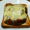 xupoko's cooksnap of when they made カレーリメイク❤︎とろ〜りカレートースト.