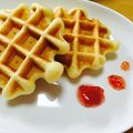 ちょみく's cooksnap of when they made 簡単！！ふわふわワッフル♩.