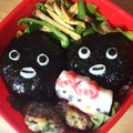 けろやすは's cooksnap of when they made 簡単過ぎる☆Suicaキャラ弁おにぎり.