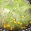 べるつり嫁's cooksnap of when they made レタスの外葉で美味しいスープ.