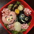 けろやすは's cooksnap of when they made バレンタイン♪バーバパパ＆ママ＊キャラ弁.