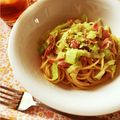 aiueo_103's cooksnap of when they made キャベツなスパゲティー＊麺つゆベーコン編.